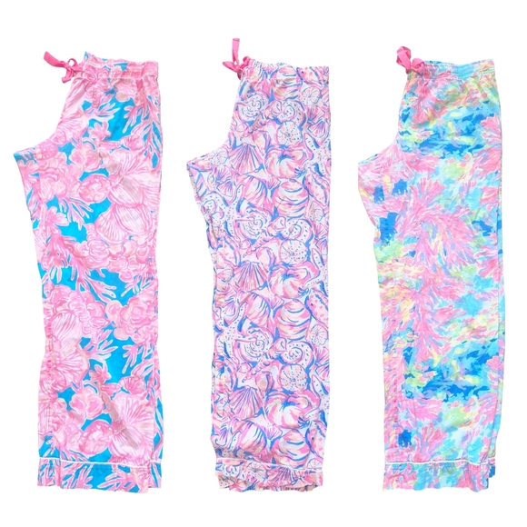 3-Piece Lilly Pulitzer Pajama Sleep Lounge Pants Bundle - Picture 2 of 9